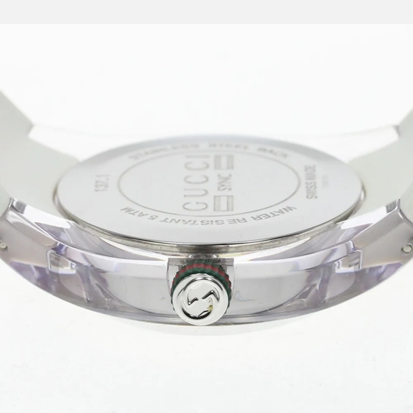 - BRAND NEW GUCCI WHITE ACRYLIC WATCH WITH BOX - Picture 4 of 6